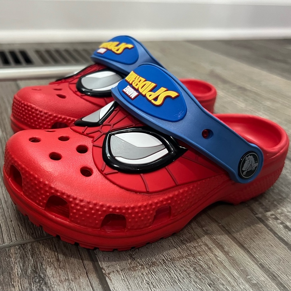Spiderman Crocs Size 10c